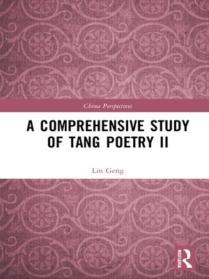 cover image of A Comprehensive Study of Tang Poetry II